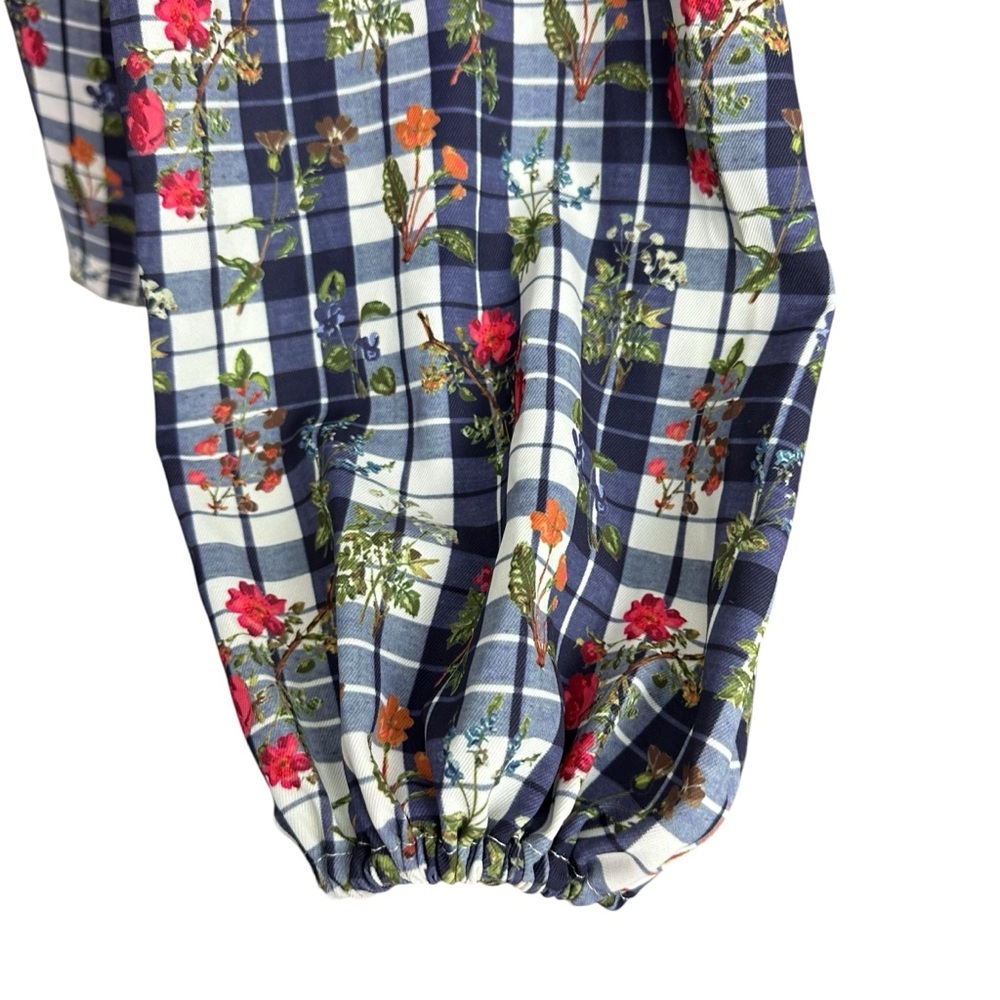 NWT Smith & Quinn Matilda Top in Garderner’s Blue Plaid Size S - Picture 9 of 13
